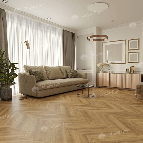 Alpine Floor LVT Parquet ECO 16-30 Дуб Буна 4V 43кл (фото 1)