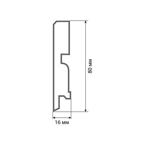 Finitura dekor F3 80х16х2400/ 125 ASW (фото 2)