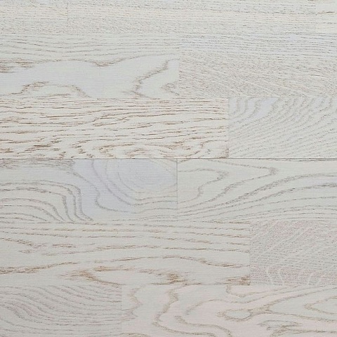 Polarwood Space Дуб МЛЕЧНЫЙ ПУТЬ, сорт. Робуст, молочно-белый матовый лак, 3-полосный (фото 2)