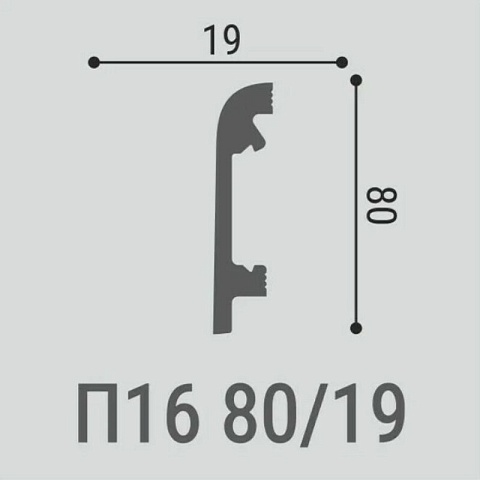 XPS П 16 80х19/ Белый (фото 2)