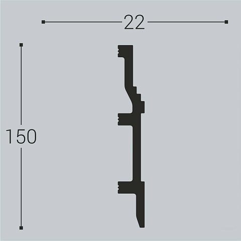 XPS П 8 150х22/ Белый (фото 2)