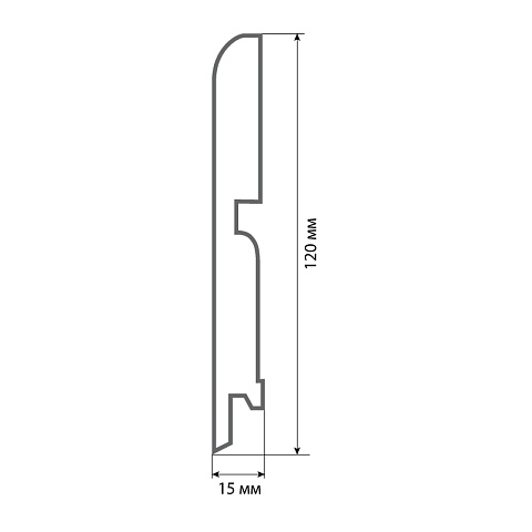 Finitura dekor R13 120х15х2400/ 024 (фото 2)