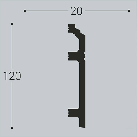XPS П 12 120х20/ Белый (фото 2)